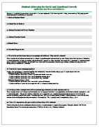 Application Questions and Guidelines