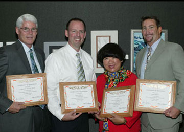 Dr. Cameron M. McCune, Darin Hallstrom, Dr. Julie Chan, and Todd Hoffman