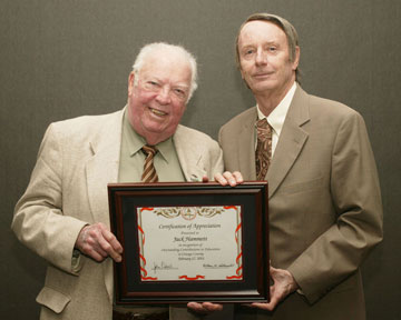 Jack Hammett, Founder, The Freedom Committee of Orange County, with Board Member David L. Boyd 
